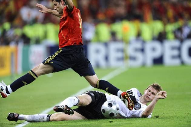 MERTESACKER Per Team Deutschland UEFA Fussball Europameisterschaften 2008 in der Schweiz und Oesterreich. Finale in Wien im Ernst Happel Stadion Deutschland-Spanien 0:1 