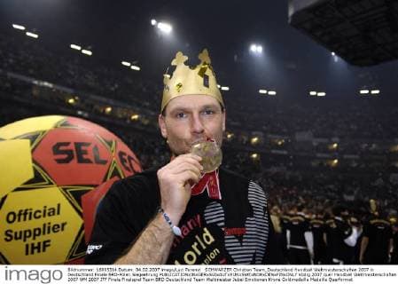 SCHWARZER Christian Team_Deutschland Handball Weltmeisterschaften 2007 in Deutschland Finale BRD-Polen Siegeehrung 