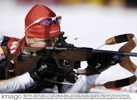 WILHELM Kati Team_BRD 2.Platz 4x6km Staffel Biathlon Olympische Winterspiele 2006 in Turin Biathlon Staffel Aktion 