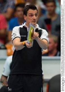 11.07.2014, Anhalt Arena, Dessau Volleyball, European League 2014, Deutschland vs. Griechenland Giovanni Guidetti (Trainer Bundestrainer GER)