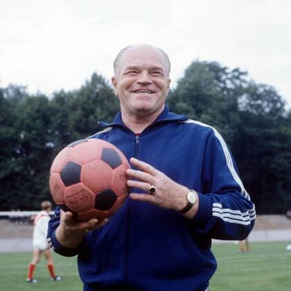 Trainer Hans Merkle (1. FC Köln)