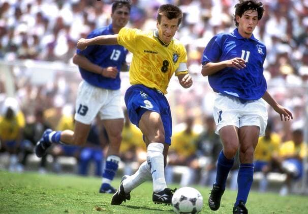 DUNGA Team Brazil Weltmeister FIFA Fussball Weltmeisterschaften 1994 in USA Finale ITALIEN-BRASILIEN in Los Angeles Fussball am 17. Juli 1994 in Los Angeles 
