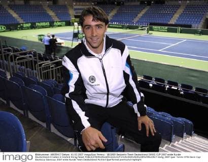 BECKER Benjamin Team Deutschland DAVIS CUP 2007 erste Runde Deutschland-Kroatien in Krefeld König Palast 