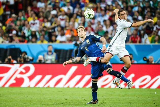 Rio de Janeiro - FIFA Fussball WM 2014, Deutschland vs. Argentinien: Lucas Biglia, Philipp Lahm x(4095)xCarlosxEzequielxVannonix  (25552) Alemanha x Argentina