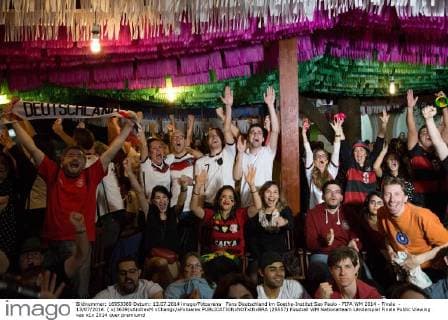 Fans Deutschland im Goethe-Institut Sao Paulo - FIFA WM 2014 - Finale - 13 07 2014. ( x(3639)xAndrexM.xChangx xFotoarex  (25557)