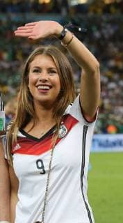Rio de Janeiro, FIFA, Fussball Männer, Fussball Welltmeisterschaften 2014, FIFA world cup 2014 ,Final, Finale, Deutschland vs Argentinien , Germany vs Argentina 13.07.2014, Estadio Maracana, Rio de Janeiro, Andre Schürrle, Deutschland, Freundin Montana Yorke
