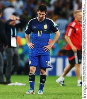 Football - 2014 FIFA World Cup - Final: Germany vs. Argentina Lionel Messi of Argentina at the Estadio Maracana, Rio de Janeiro COLORSPORT IAN MACNICOL  5238-1