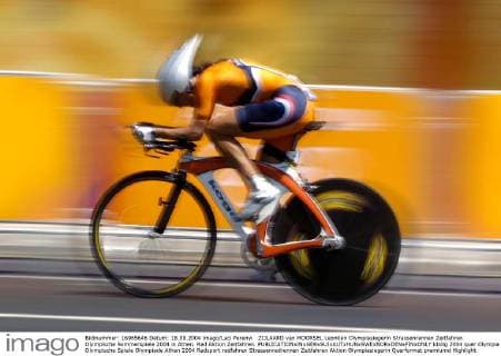 ZIJLAARD van MOORSEL Leontien Olympiasiegerin Strassenrennen Zeitfahren Olympische Sommerspiele 2004 in Athen. Rad Aktion Zeitfahren. 