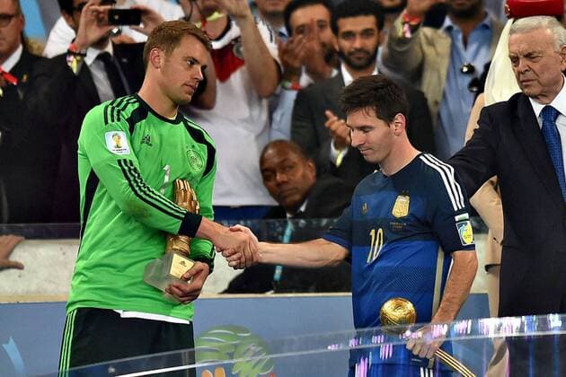 Weltmeister Deutschland Manuel NEUER-Lionel Messi 