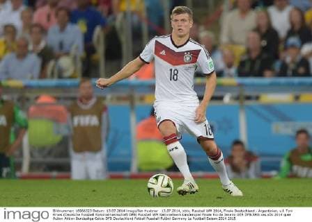 13.07.2014, xbtx, Fussball WM 2014, Finale Deutschland - Argentinien, v.l. Toni Kroos (Deutsche Fussball Nationalmannschaft DFB)