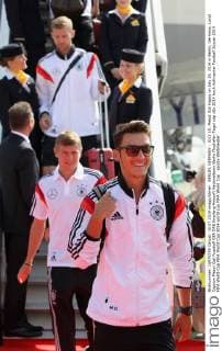 BERLIN, GERMANY - JULY 15: Mesut Özil happy on July 15, 2014 in Berlin, Germany. Local Caption Mesut Özil