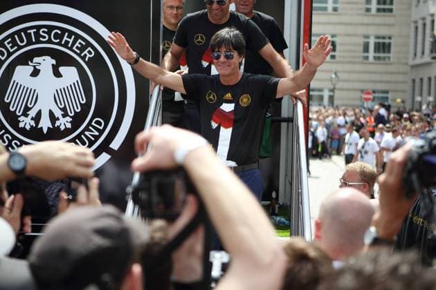 GER, Deutschland, 20140715,WM Brasilien, Berlin am Brandenburger Tor, Der deutsche Weltmeister wird in Berlin empfangen