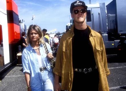 Motorsport, Formel 1, Ehefrauen der Ikonen - Archivbilder SCHUMACHER Michael mit Frau Corina Grand Prix Formel 1 Grosser Preis von San Marino 1994 in Imola am 01.Mai 1994 
