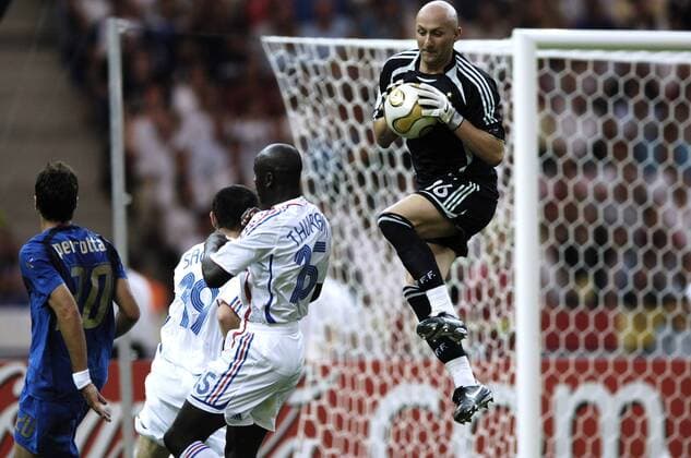 BARTHEZ Fabien Team_Frankreich FIFA_Fussball Weltmeisterschaften 2006 in Deutschland Fussball Finale Italien-Frankreich im Berliner Olympiastadion 