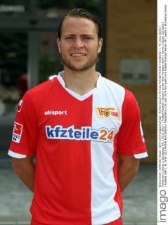 Martin Dausch Portrait Portraet Porträt Einzelbild 1. FC Union Berlin Fototermin zweite 2. Bundesliga DFL 16.07.2014 Fußball Fussball Stadion an der Alten Försterei Berlin Herren Saison 2014 2015