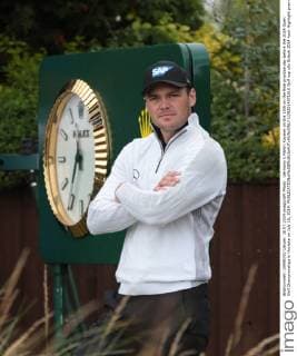 Germany s Martin Kaymer on the 18th on the final practice day before the 2014 Open Golf Championships in Hoylake on July 16, 2014.  LON2014071616