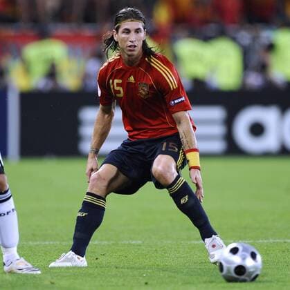 RAMOS Sergio Team Spanien UEFA Fussball Europameisterschaften 2008 in der Schweiz und Oesterreich. Finale in Wien im Ernst Happel Stadion Deutschland-Spanien 0:1 