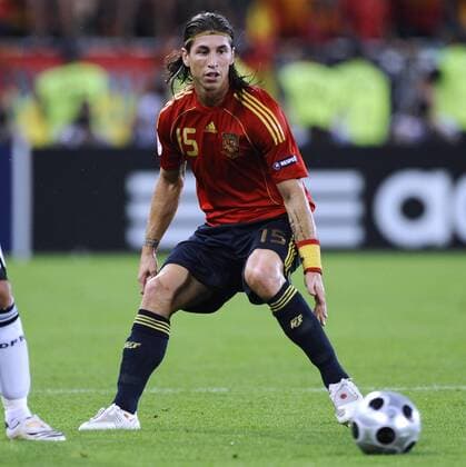 RAMOS Sergio Team Spanien UEFA Fussball Europameisterschaften 2008 in der Schweiz und Oesterreich. Finale in Wien im Ernst Happel Stadion Deutschland-Spanien 0:1 