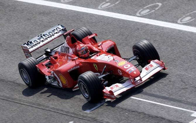SCHUMACHER Michael Motorsport Formel 1 Scuderia Ferrari Marlboro Team.Großer Preis von San Marino in Imola 2003.Sport Motorsport Formel 1 Scuderia Ferrari Marlboro Team Aktion . Copyright 