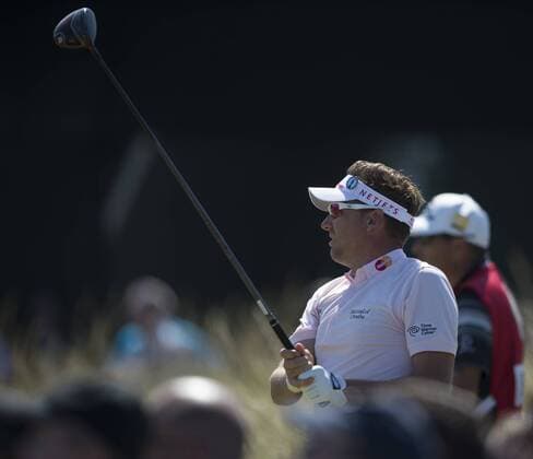 17.07.2014. Hoylake, England. The Open Golf Championship. Ian POULTER ENG on the 7th tee during the first round. xStephenxBartholomewx  ActionPlus97365377
