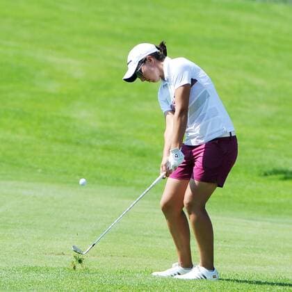 Annäherung von Carlotta Ciganda aus Spanien Ladies German Open, Golf,Damen, Prötten, 18.07.14, EP_BSR