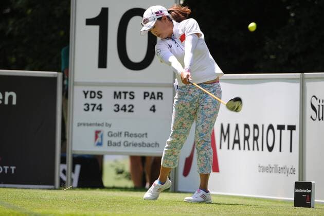 Abschlag Jia Yun Li Ladies German Open, Golf,Damen, Prötten, 18.07.2014 EP_BSR