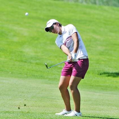 Annäherung von Carlotta Ciganda aus Spanien Ladies German Open, Golf,Damen, Prötten, 18.07.14, EP_BSR