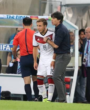 Rio de Janeiro, FIFA, Fussball Männer, Fussball Weltmeisterschaften 2014, FIFA world cup 2014 ,Final, Finale, Deutschland vs Argentinien , Germany vs Argentina 13.07.2014, Estadio Maracana, Mario Götze, Rio de Janeiro, Joachim Löw, beide Deutschland, Trainer