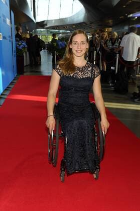 Anna Schaffelhuber Bayerische Sportpreis 2014 Ehrung, Auszeichnung. Preis BMW-Welt München 19. Juli 2014