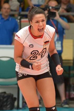 19.07.2014, xtkx, Volleyball European League 2014, Deutschland - Türkei, v.l. Lisa Izquierdo (Deutschland)