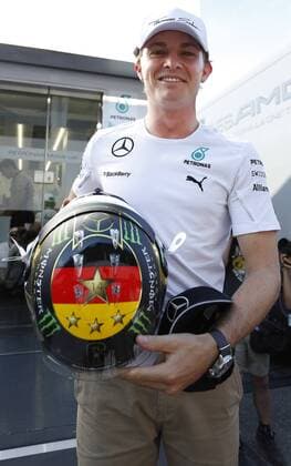 Nico ROSBERG - GER Mercedes AMG Petronas F1 Team mit 4 Sternen Helm Grosser Preis von Deutschland auf dem Hockenheimring am 19. Juli 2014 in Hockenheim 