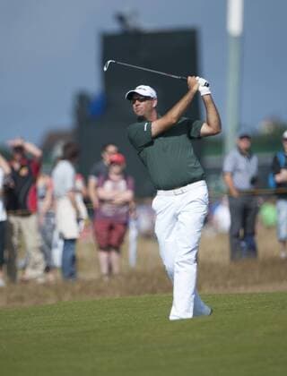 20.07.2014. Hoylake, England. The Open Golf Championship, Final Round. Stewart CINK USA with his approach to the green xStephenxBartholomewx  ActionPlus97376960