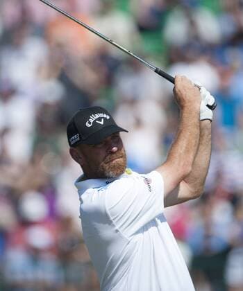 20.07.2014. Hoylake, England. The Open Golf Championship, Final Round. Thomas BJORN DEN with his approach to the green xStephenxBartholomewx  ActionPlus97377077