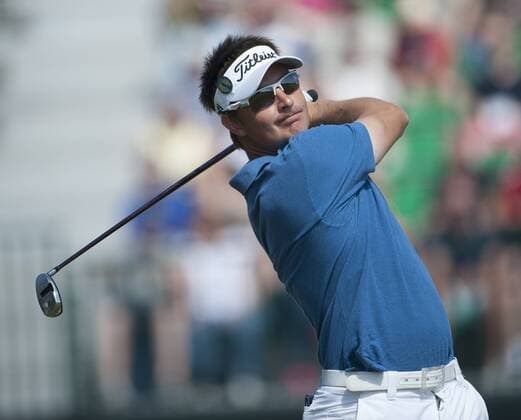20.07.2014. Hoylake, England. The Open Golf Championship, Final Round. Christopher Rodgers (Q) ENG tees off xStephenxBartholomewx  ActionPlus97377103