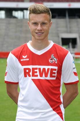 Fussball-Bundesliga, Deutschland, Herren, Saison 2014 2015, Mannschafts-Fototermin, 1. FC Köln: Yannick Gerhardt (FC Köln). Einzelbild, Portrait, Porträt.