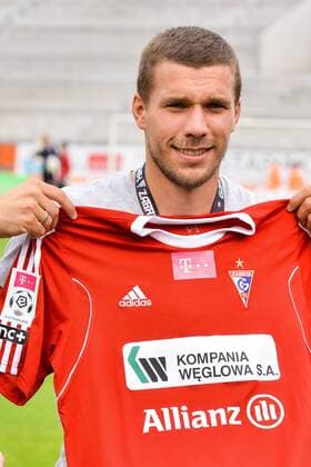 Lukas Podolski (Germany FC Arsenal) arrived in Zabrze to the game Gornik Zabrze vs Cracovia Krakow  GOR_ZAB_VS_CRACOVIA_FTN_0767