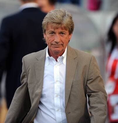 21.07.2014 Freundschaftsspiel Rot-Weiß Essen - Borussia Dortmund EX-Nationalspieler Frank Mill HM