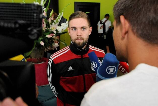 01.08.2014, xfux, Fussball, Empfang DFB U19 Nationalteam Europameistertitel 2014, v.l. Marc Stendera (Deutschland U19)