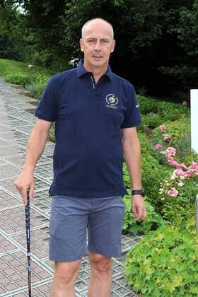 Der ehemalige Fußball-Profi Mario Basler anläßlich des 1. KLAIBER Golf Charity Cup zu Gunsten der Jose Carreras Leukämie-Stiftung am 02.08.2014 in Bruchsal.