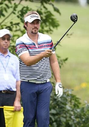 August 7, 2014: Victor Dubuisson prepares to drive during the first round of the PGA Golf Herren Championship at Valhalla Golf Club in Louisville, Ky. GOLF: AUG 07 PGA Golf Herren - PGA Golf Herren Championship - First Round Icon10756 EDITORIAL USE ONLY