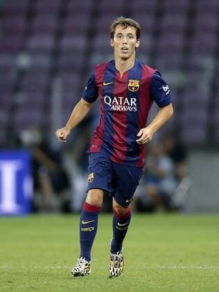 Alejandro Grimaldo of FC Barcelona during the friendly match between Napoli and FC Barcelona at Stade de Geneve on august 6, 2014 in Geneva, Switzerland Napoli v FC Barcelona Friendly 2014 2015 xVIxLaurensxLindhoutxIVx 2498309