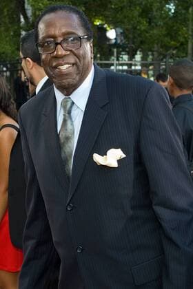 Springfield, Massachusetts, United States - August 8, 2014: Hall of Famer Meadowlark Lemon on the red carpet prior to the 2014 Naismith Memorial Basketball Hall of Fame Enshrinement Ceremony at Symphony Hall in Springfield, Massachusetts. Anthony Nesmith CSM NBA Basketball Herren USA 2014: Hall of Fame Enshrinement Ceremony AUG 08 - ZUMAc04
