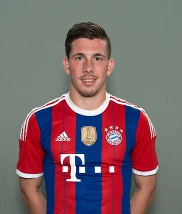 FUSSBALL 1. BUNDESLIGA SAISON 2014 2015 Fototermin beim FC Bayern München 09.08.2014 Pierre Emile Höjbjerg Foto: Pressefoto ULMER Axel Grundler xxNOxMODELxRELEASExx 