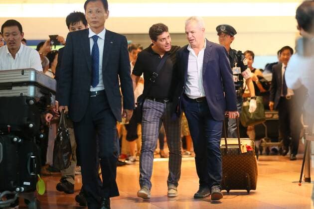 Javier Aguirre (JPN), AUGUST 11, 2014 - Football Soccer : Japan s new signing head coach Javier Aguirre arrives at Haneda Airport in Tokyo, Japan. Noxthirdxpartyxsales  ( 11535)