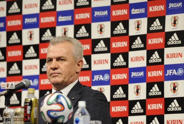 (140811) -- TOKYO, Aug. 11, 2014 -- Japan s new national football team head coach Javier Aguirre of Mexico attends a press conference in Tokyo, Japan, Aug. 11, 2014. ) (SP)JAPAN-TOKYO-FOOTBALL-COACH-PRESS CONFERENCE Stringer 