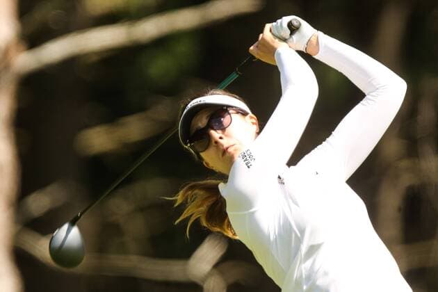 Aug. 17, 2014 - U.S. - Sandra Gal tees off on the 9th tee at the LPGA Golf Damen Championship 2014 Sponsored By Wegmans at Monroe Golf Club in Pittsford, New York on August 17, 2014 LPGA Golf Damen LPGA Golf Damen Championship - Round 4  - ZUMAcs1