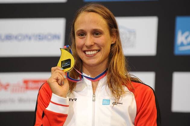 Rikke Möller Pedersen Denmark Gold Medal 100m Breaststroke Women Swimming 32nd LEN European Championships Berlin andreaxstaccioli
