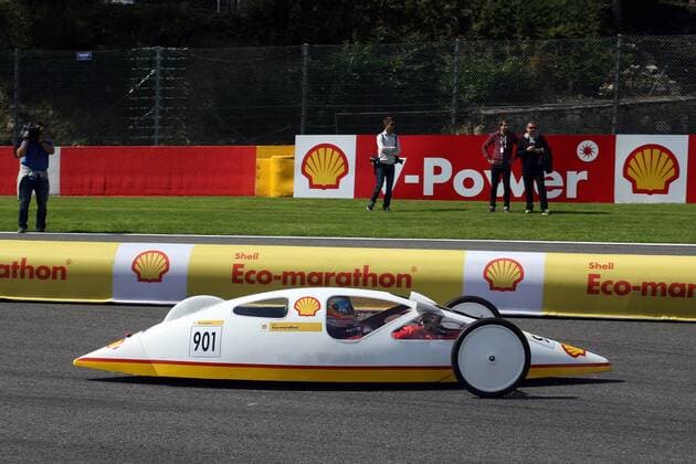 Shell Eco Marathon with Fernando Alonso (ESP) Scuderia Ferrari F14-T Belgian Grand Prix, Spa Francorchamps 