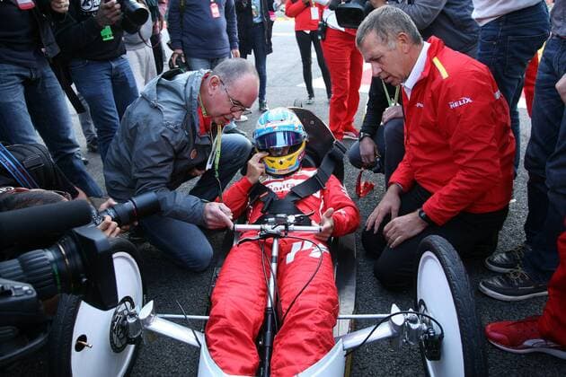 Shell Eco Marathon with Fernando Alonso (ESP) Scuderia Ferrari F14-T Belgian Grand Prix, Spa Francorchamps 