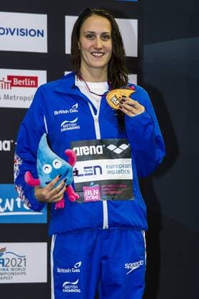 DAVIES Georgia GBR Bronze Medal 100m Backstroke Women Final 32nd LEN European Championships Berlin, Germany 2014 Aug.13 th - Aug. 24 th Day09 - Aug. 21 Photo G. Scala Deepbluemedia Inside GiorgioxScala DBM
